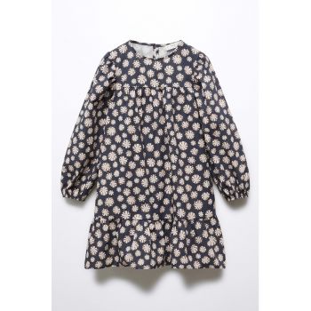 Rochie din bumbac cu model floral Rose