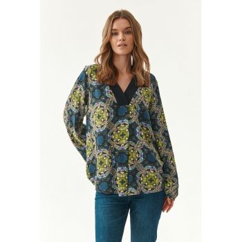 Bluza cu guler tunica si motive orientale