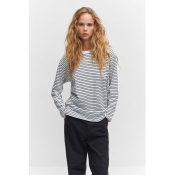 Bluza cu model in dungi si maneci cazute Raya
