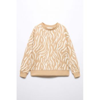 Bluza sport cu animal print Alexis la reducere