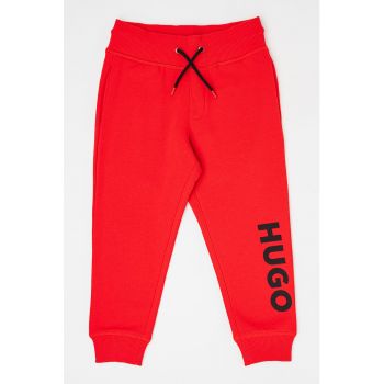 Pantaloni sport cu imprimeu logo