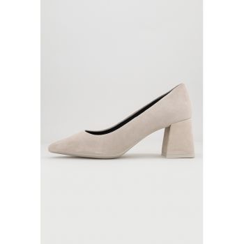 Pantofi sport de piele intoarsa cu toc masiv Giselda