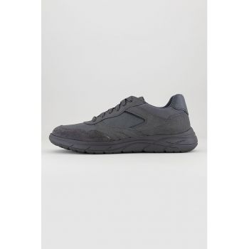Pantofi sport low-cut cu garnituri de piele intoarsa