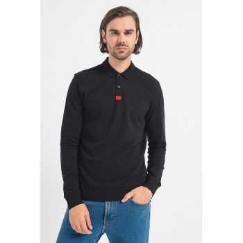 Bluza polo slim fit din pique Deresolo
