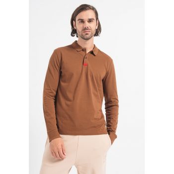 Bluza polo slim fit din pique Deresolo