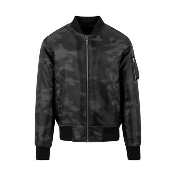 Jacheta bomber cu imprimeu camuflaj