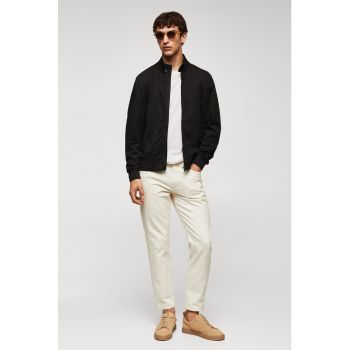 Jacheta bomber de piele intoarsa ecologica Firenze