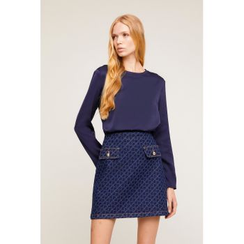 Bluza lejera cu aspect satinat