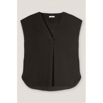 Bluza cu decolteu in V si maneci scurte