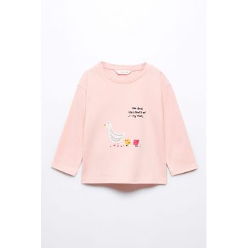 Bluza cu imprimeu si paiete Pato