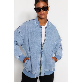 Jacheta bomber din denim