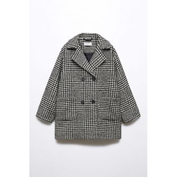 Palton cu model houndstooth Denver