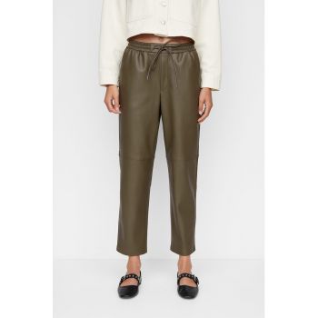 Pantaloni drepti de piele ecologica Apple