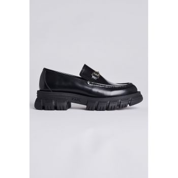 Pantofi loafer de piele lacuita