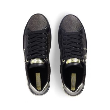 Pantofi sport de piele ecologica cu model si strasuri