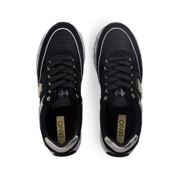 Pantofi sport de piele intoarsa cu logo