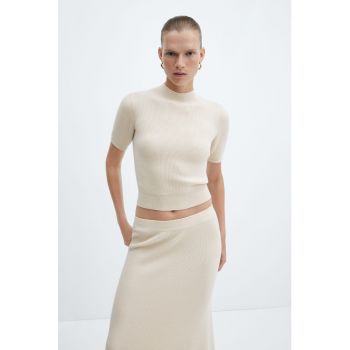 Pulover crop cu maneci scurte Perkins