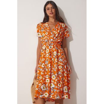 Rochie midi cu imprimeu floral