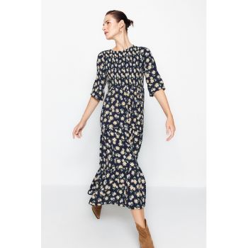 Rochie midi cu imprimeu floral
