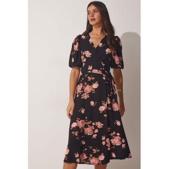 Rochie petrecuta cu model floral