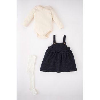 Set de rochie - body si dres - 3 piese