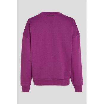 Bluza sport supradimensionata cu maneci cazute