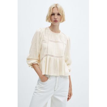 Bluza vaporoasa cu garnituri brodate Catalina