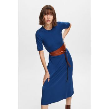 Rochie midi tricotata fin