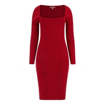 Guess - Rochie tricotata cu decolteu patrat