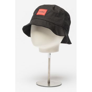 Palarie bucket de bumbac cu aplicatie logo Larry