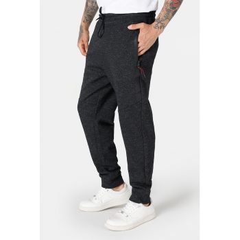 Pantaloni sport cu buzunare cu fermoar