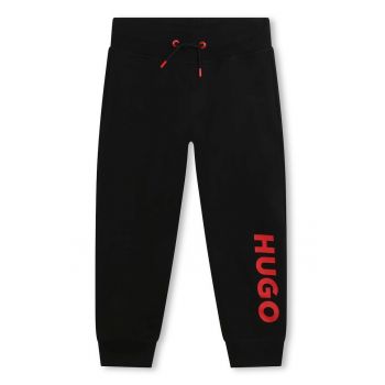 Pantaloni sport cu imprimeu logo