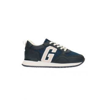 Pantofi sport cu insertii de denim