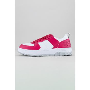 Pantofi sport de piele ecologica cu logo cusut Kilian