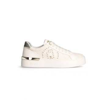Pantofi sport de piele ecologica cu model si strasuri