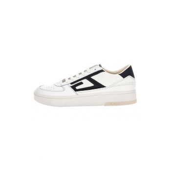 Pantofi sport din piele cu insertii de piele ecologica