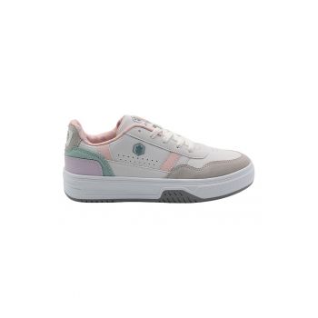 Pantofi sport flatform cu segmente sintetice