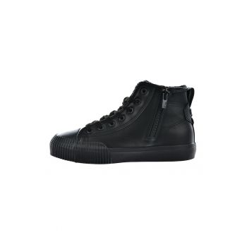 Pantofi sport mid-high de piele ecologica