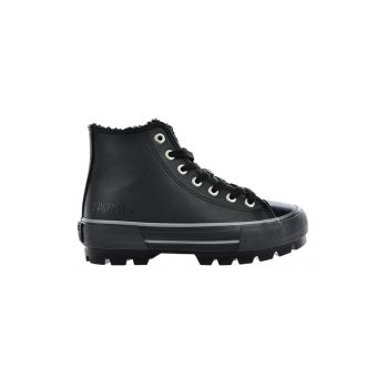 Pantofi sport mid-high de piele ecologica