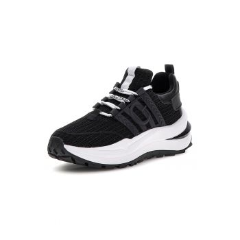 Pantofi sport wedge cu insertii din material sintetic