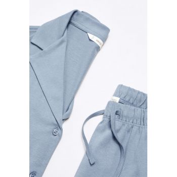 Pijama de bumbac cu pantaloni lungi Atlantic