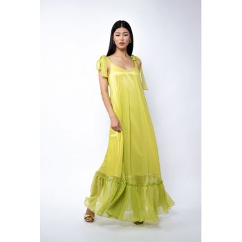 Rochie de matase cu decolteu adanc pe partea din spate Janet