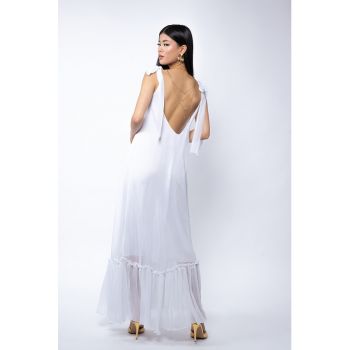 Rochie de matase cu decolteu adanc pe partea din spate Janet