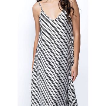 Rochie maxi cu decolteu in V si imprimeu
