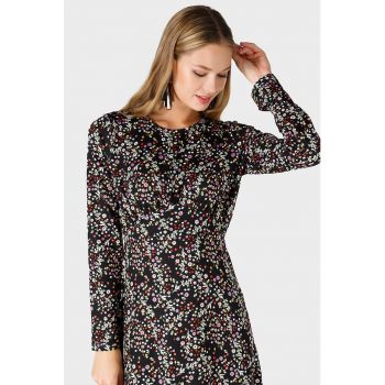 Rochie mini cu model floral