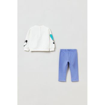 Set de colanti si bluza sport cu imprimeu Minnie Mouse - 2 piese