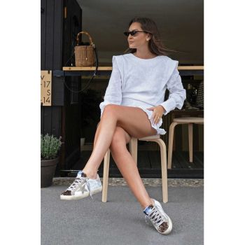 Set de pantaloni scurti si bluza de bumbac
