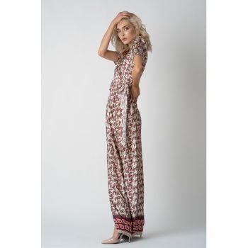 Set de pantaloni si bluza de matase