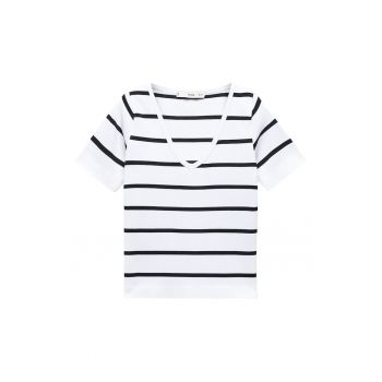 Tricou cu dungi si decolteu in V Jenny