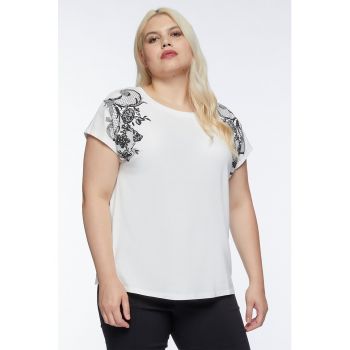 Tricou din amestec de bumbac cu model